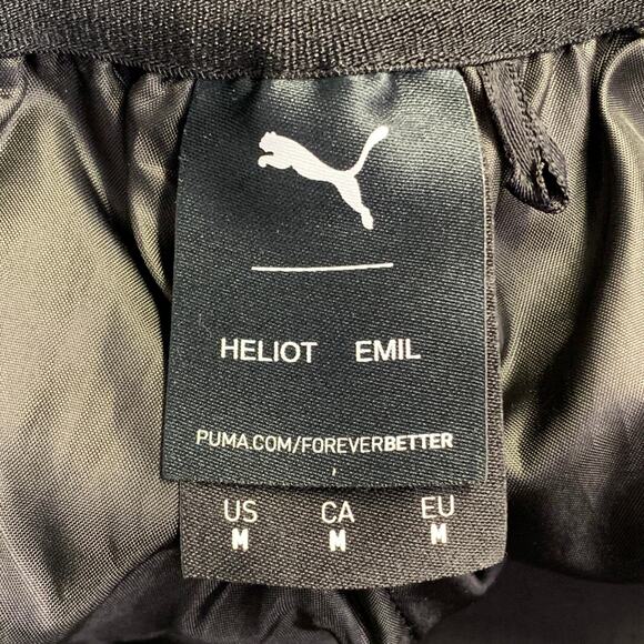HELIOT EMIL x PUMA Size M Black Nylon Layered Zip Fly Casual Pants - Picture 4 of 7